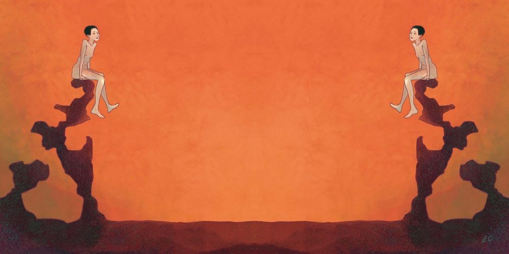 Sono arrivata fin qui per vedere chi c'è dall'altra parte